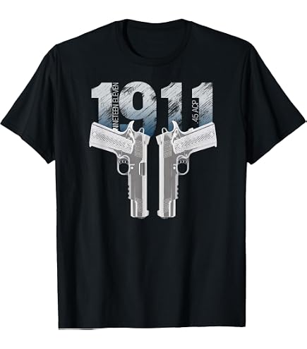 シャツ Amazon.com: 1911 Pistol T-Shirt T-Shirt : Clothing, Shoes & Jewelry